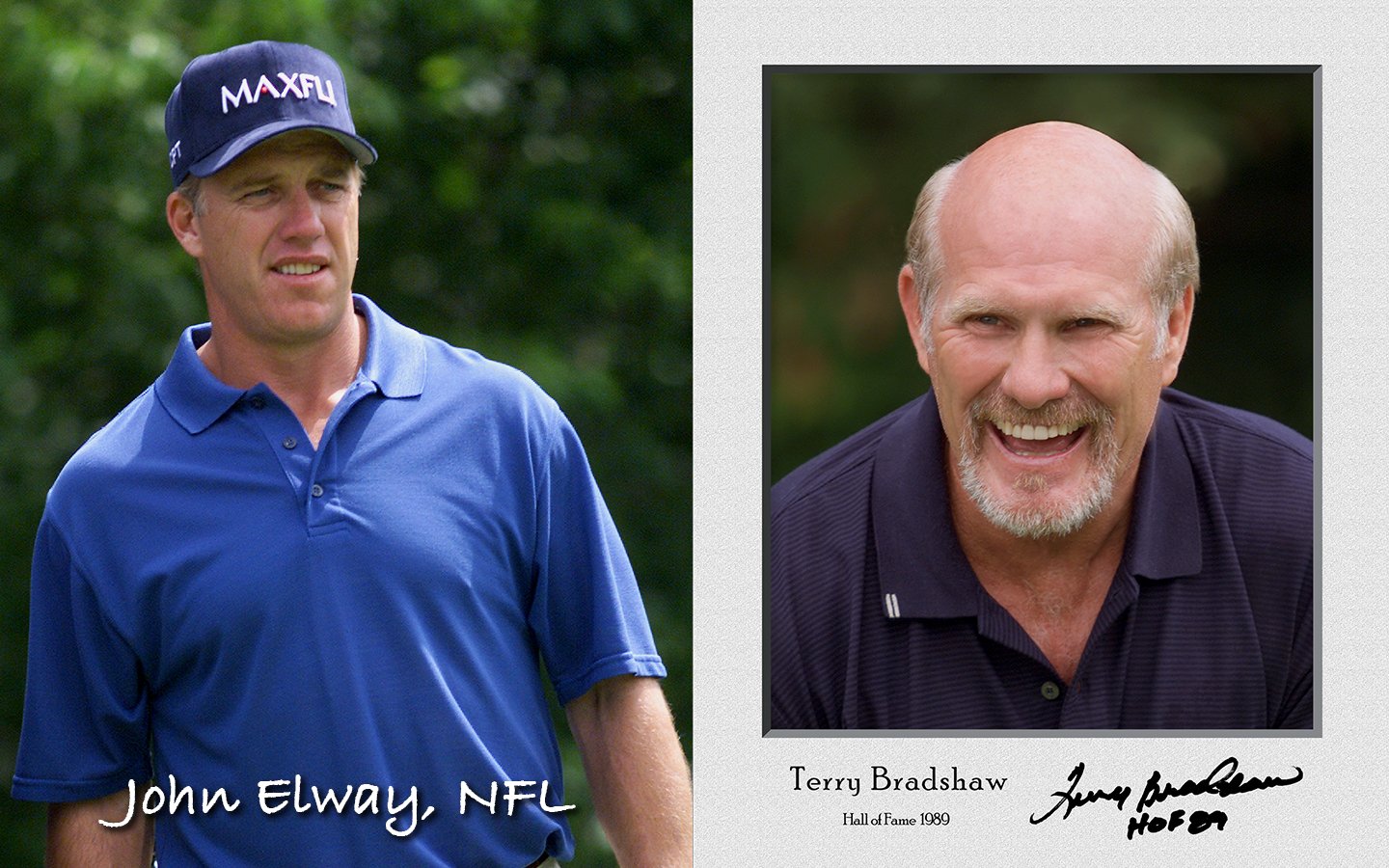 John Elway & Terry Bradshaw John Elway & Terry Bradshaw