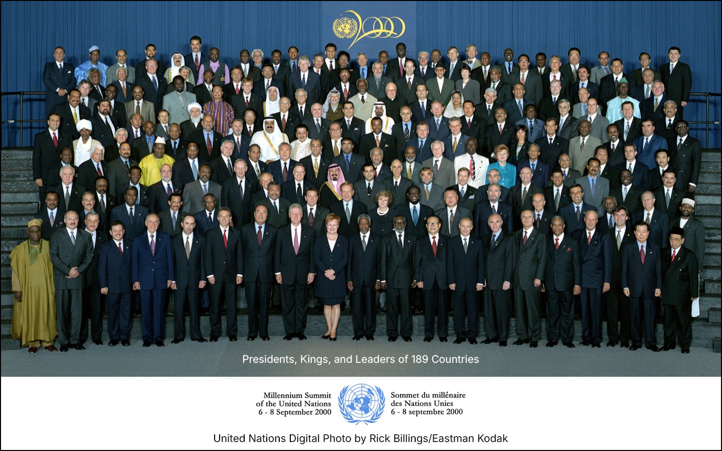 UN Photo - 189 Leaders Rick was commissioned by Eastman Kodak to capture a digital image of 189 United Nations leaders on September 8, 2000.